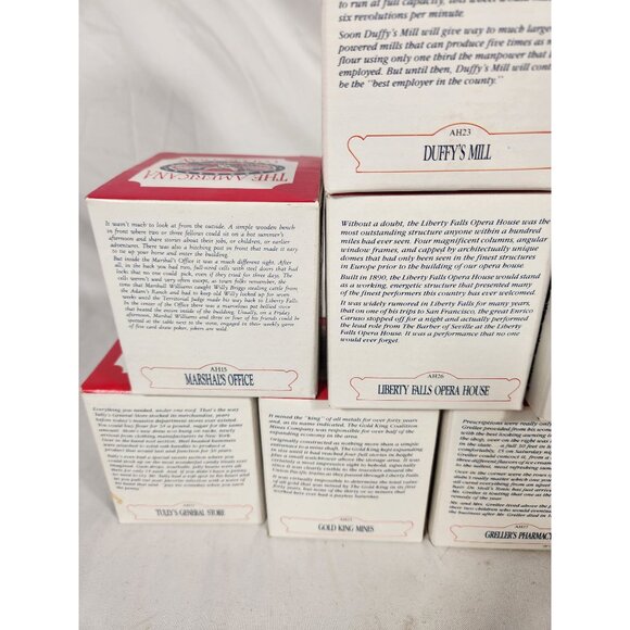 NOS 1990's The Americana Collection 12 Piece MIni Town Collectables - Picture 12 of 14